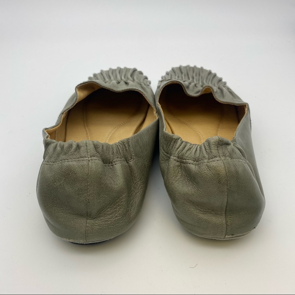 Chocolat Blu Cam 2 Pleated Leather Flat 7.5 - Picture 6 of 10